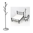 thumbnail image 4 of Muebles de metal en miniatura Bloques de construcción de Mini muebles de para bebés 1/6 BJD Doll & Dollhouse Ki - Soporte para sombrero Negro, 4 of 8