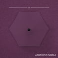 thumbnail image 4 of Best Choice Products 7.5ft Outdoor Solar Patio Umbrella for Deck, Pool w/ Tilt, Crank, LED Lights - Amethyst Purple, 4 of 7