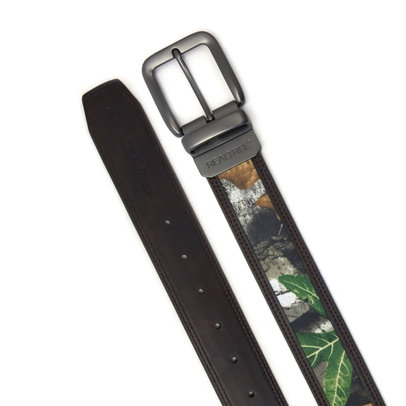 Mossy Oak Men's Break-Up to Brown Reversible Belt Size S/M