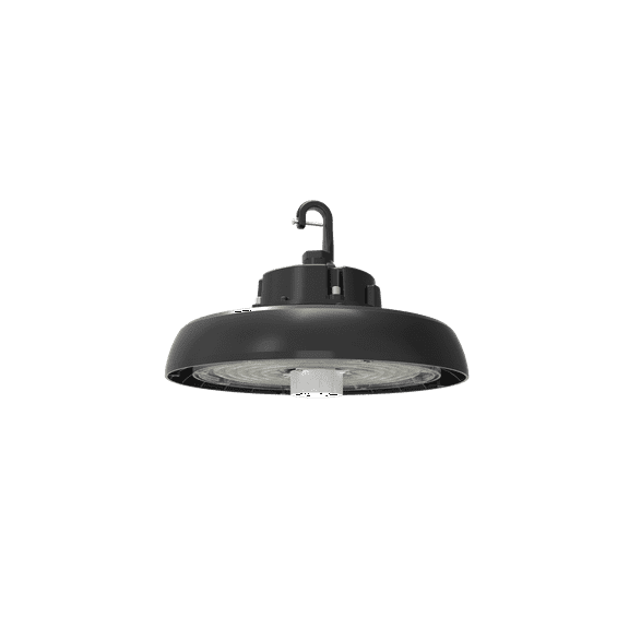 LED Round UFO High Bay (Oak BSR) 300W 5000K Clear Black ZSR 277V-480V DLC Prem (MES-W) SS-UFO07-300W-H-HV-50K