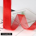 thumbnail image 1 of Cinta de Organza de 20mm, decoración para fiesta de boda hecha a mano/cinta para envolver regalos, lazo para el pelo, cinta DIY para el hogar de Navidad, 50 yardas/rollo, 1 of 4