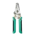 thumbnail image 1 of Green Stainless Steel Multi-Functional Electrical Pliers - 089B Model with Wire Stripping, Cable Winding & Crimping Capabilities, Compact Design for Professional Electricians & DIY Enthusiasts, OPP, 1 of 6