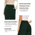 thumbnail image 3 of Pantalones FUNYYZO para mujer, pierna ancha, cintura alta, trabajo de negocios, 3 of 6