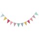 thumbnail image 1 of Holiday Triangle Banner Hanging Linen Pennant Bunting Flag Decorative Banner, 1 of 3