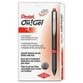 thumbnail image 2 of Oh! Gel Retractable Roller Pen, .7mm, Black Barrel, Red Ink, Dozen, 2 of 3