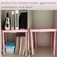 thumbnail image 3 of Estante ajustable en color rosa Svartur para escuela, gimnasio, oficina, 3 of 9