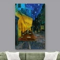 thumbnail image 2 of wall26 Canvas Print Wall Art Cafe Terrace at Night by Master Artist Vincent Van Gogh Nature Wilderness Illustrations Fine Art Relax/Calm Multicolor for Living Room, Bedroom, Office - 12"x18", 2 of 7