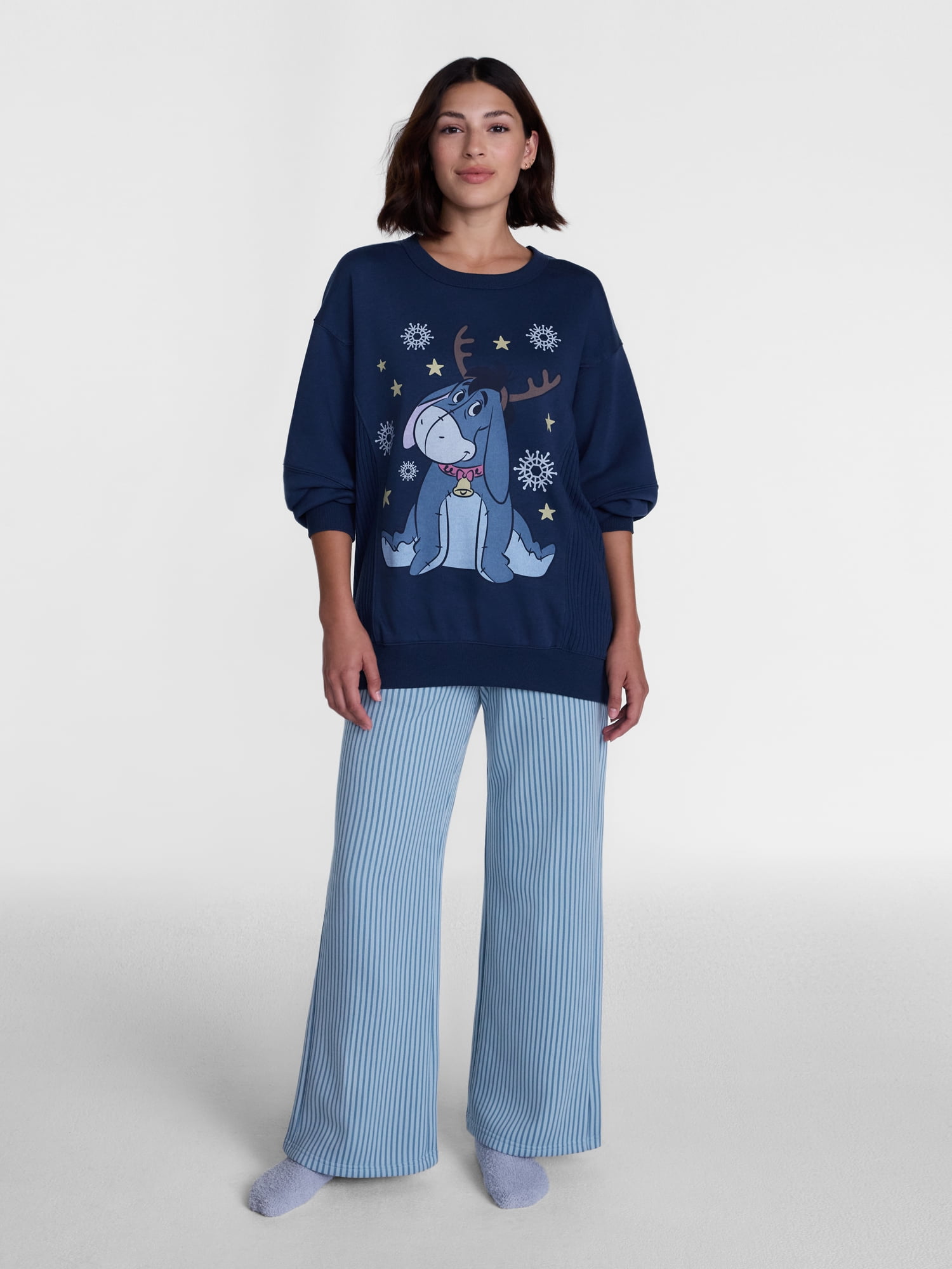Winnie the Pooh Women's Striped Sleep Pants, Sizes XS-3XL