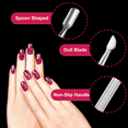 thumbnail image 2 of 1/8/16/24 Nail Cuticle Pusher and Cutter Stainless Steel Nail Polish Remover Cuticle Peeler Scraper Removal Double End Manicure Pedicure Tool for Fingernail and Toenail, 2 of 7