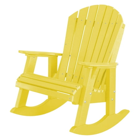 Wildridge Heritage High Fan Back Plastic Patio Rocker Chair