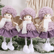 thumbnail image 2 of Merry Christmas 2024 Purple Angel Girl Doll Decorations 2023 Christmas Tree Pendant Decorated for Christmas Home Noel Natal, 2 of 5
