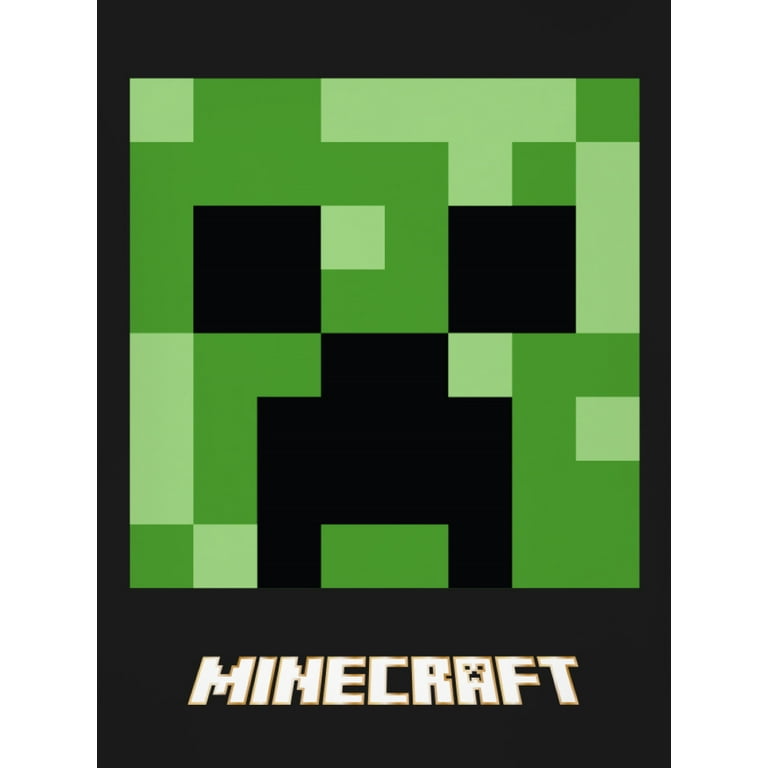 Minecraft Boys' Creeper Face Long Sleeve T-Shirt, Sizes XS-2XL