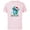 Soft Pink, variant on Disney Lilo & Stitch Holiday Santa Snowball Fight - Short Sleeve Cotton T-Shirt for Adults - Customized-Navy