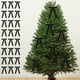 thumbnail image 1 of Set de decoración de 24 piezas para lazos de terciopelo y árbol de Navidad | Lazos navideños de terciopelo tipo seda | Textura suave y elegante | Adornos versátiles para coronas de guirnaldas y, 1 of 5