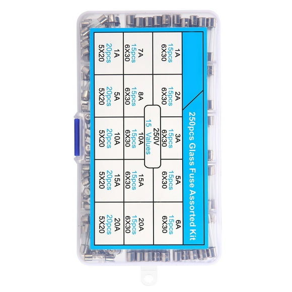 Glass Fuse, Great Conductivity Insulation Transparent Fast Blow Glass Fuses For Electronic Appliances For Home Appliances