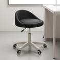 thumbnail image 3 of twisto Adjustable Dressing Chair Five-Point Base Rolling Dressing Chair Curved Backrest for Makeup Table, Desk, Indoor Use, Gray, 3 of 9