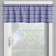 thumbnail image 2 of Ambesonne Marine Valance Pack of 2, Ship Journey Sea Ocean, 54"X18", Navy Blue Red, 2 of 5