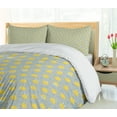 thumbnail image 5 of Ambesonne Yellow Bird Duvet Cover Sets, Cartoon Chicken, 2-Queen, Pale Seafoam Mustard, 5 of 7
