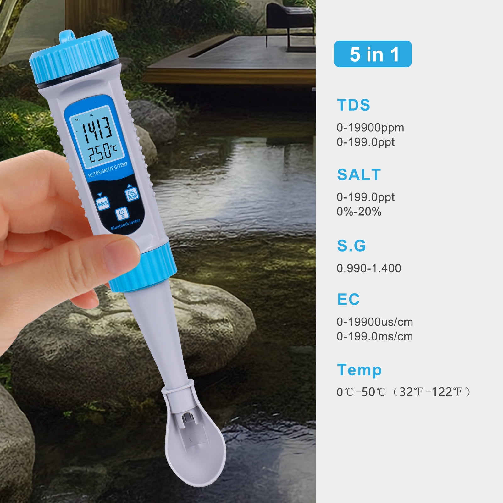 Quality analyzer,Water Quality Tester In 1 Water Tester Water With Water With Water 5 In 1 Water Tester Tester Pool Water Tester With Water Pool Eryue Quality 5 Twirltide Huiop Dsfen