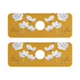 thumbnail image 7 of Yayeee Faucet Mat for Kitchen Sink 14.7" Diatomite Long Splash Guard Pad, White Flowers, 2 Pack, 7 of 7