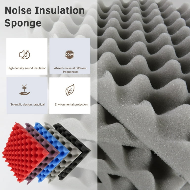 Practical Soundproofing Foam Egg Crate Acoustic Sound Absorbing Car  Insulation