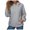 Grey, variant on Women's Solid Color Quilted Pocket Hoodie Casual Hooded Long Sleeve Pullover Tops Fall Clothes Womens Hoodies Red XXL