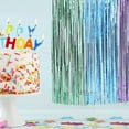 thumbnail image 2 of Rain Curtain Birthday Decor Wedding Ceremony Decorations Easy Clean Fringe Door Streamers, 2 of 6