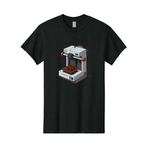Choco-3D-Printer Mens Graphic Tee, 100% Cotton, Casual Summer Wear BAA298