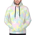 thumbnail image 2 of Bingfone Color Rabbit Men's Drawstring Hoodie Long Sleeve Pocket Sweatshirts-X-Large, 2 of 6