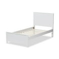 thumbnail image 3 of Baxton Studio Catalina Modern Classic Mission Style White-Finished Wood Twin Platform Bed, 3 of 7