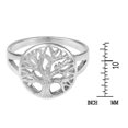 thumbnail image 7 of Tranquil Tree of Life Emblem Sterling Silver Ring-8, 7 of 7