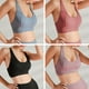 thumbnail image 1 of TFixol Sujetador deportivo para mujer inalámbrico ahueca hacia fuera malla Racer Back Crop, 1 of 8