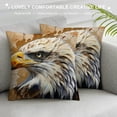 thumbnail image 3 of Orinice Eagle Graphic Decorative Cushion Throw Pillow Cover for Home Couch Living Room Bed Sofa Car Bedroom, High-Quality Cotton Linen Fabric, 1PC 12x12in, 3 of 5