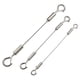 thumbnail image 2 of Gancho de resorte de cable de acero automático ajustable Sistema de solución de suspensión de tendedero Código de suspensión Cable de acero inoxidable, 2 of 5