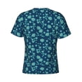thumbnail image 6 of Vsdgher Daisies Flowers Print Men's Dry Fit Mesh Athletic Shirts Moisture Wicking Tennis T-Shirt Tops, 6 of 9