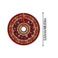 thumbnail image 3 of Taotanxi Christmas Tree Skirt 122Cm Soft Faux Fur Tree Skirt Plush Christmas Decoration Colorful Decoration Christmas Tree Skirt Christmas Decoration Indoor Holiday Party Decoration, 3 of 6