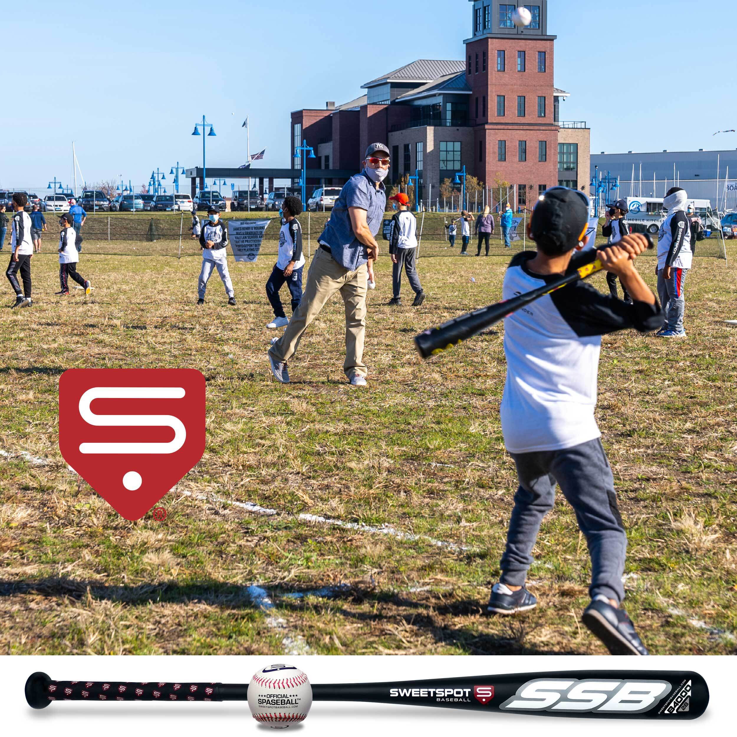 SweetSpot Baseball St. Louis Cardinals 32” Senior Bat and Spaseball Combo