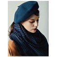 thumbnail image 3 of Women Men French Beret Hat Solid Artist Hat Wool Adult Beret Spring Winter Warm Beanie Cap Fashion Ladies, 3 of 3