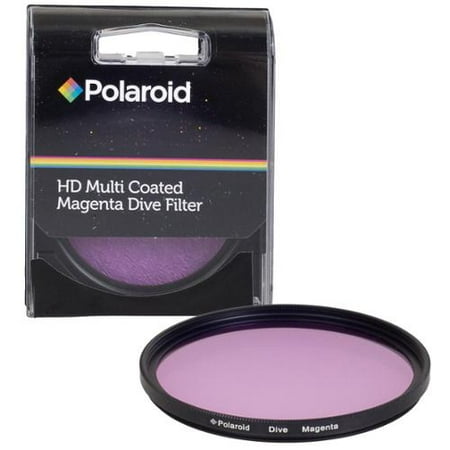 - Polaroid 58mm HD Muti-Coated Magenta Dive Filter - For Use In Green Water