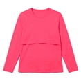 thumbnail image 3 of Bixock Women's Maternity Nursing Top Long Sleeve Maternity Shirt Crew Neck Maternity Blouse Casual Pregnant Top Maternity Clothings, 3 of 9