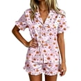 thumbnail image 2 of Angala Halloween Pajamas Women Graphic Pjs Outfits Womens Short Pajamas Set, 2 of 4