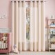 thumbnail image 2 of Cortinas de lino navideñas Jinchan a rayas con forma de caramelo, 214 cm, 2 paneles, 2 of 9