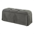 thumbnail image 3 of Furniture of America Hampton Transitional Solid Wood Storage Bench in Gray, 3 of 8