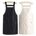 thumbnail image 3 of HLONK Waterproof And Oil-Proof Thickened Strap Apron | Double Flip Large-Capacity Storage Pocket | Kitchen Cleaning Overalls | Advertising Custom Printing Waist | Wear-Resistant And Washa, 3 of 7