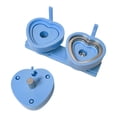 thumbnail image 4 of Modelo de Troquel para Insignias Máquina de Botones Accesorio Intercambiable Modelo de Corazón Material Resistente PP Adecuado para Bodas Cumpleaños E Azul claro, 4 of 8