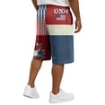 thumbnail image 3 of 4th of July Shorts for Men - 250th Anniversary Patriotic Print Shorts, Stars and Stripes Casual Summer Beach Holiday Shorts L, 3 of 6