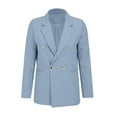 thumbnail image 6 of Women's Business Casual Blazer Solid Color Long Sleeve Lapel Pocket Open Front Office Jacket, 6 of 6