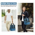 thumbnail image 3 of Holuxer Insulated Lunch Bags with Side Pocket for Women/Men-Double Deck Reusable Lunch Bag, Lunch Box Tote Cooler Bag Leakproof Soft Expandable-Large Lunchbox for Work/Adult/Picnic/Outdoor 15L-Blue, 3 of 7