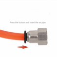 thumbnail image 2 of 10 Pcs PCF4 PCF6 PCF8 PCF10 PCF12 Connecteurs Pneumatiques Noirs Femelles Raccords Droits à une Touche, Facile à Utiliser, 2 of 4