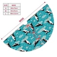 thumbnail image 3 of Rateoe Penguins On The Ice In The Sea Print Christmas Tree Skirt 48" for Xmas Holiday New Year Party Circle Tree Mat Ornaments Decoration, 3 of 7